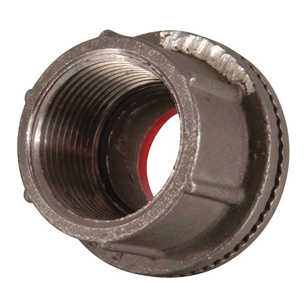 Remke Conduit Fitting Grounding Hub, 2-1/2 in, Die Cast Zinc, Zinc Plated, Natural - WH-7