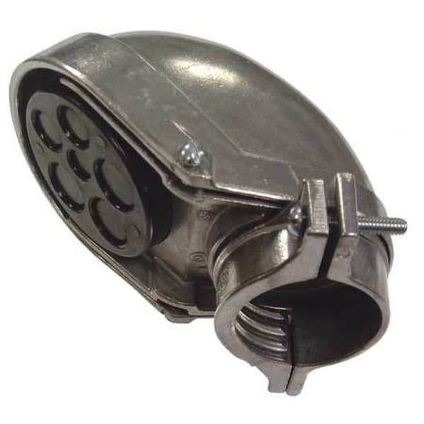 Raco EMT/IMC Cap, 1-1/2 in, Snap-On, Aluminum, Plain, Natural - 2406