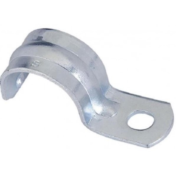 Gizmo 1901 EMT One Hole Strap  Gray - 0.5 in., 100PK - GI156493