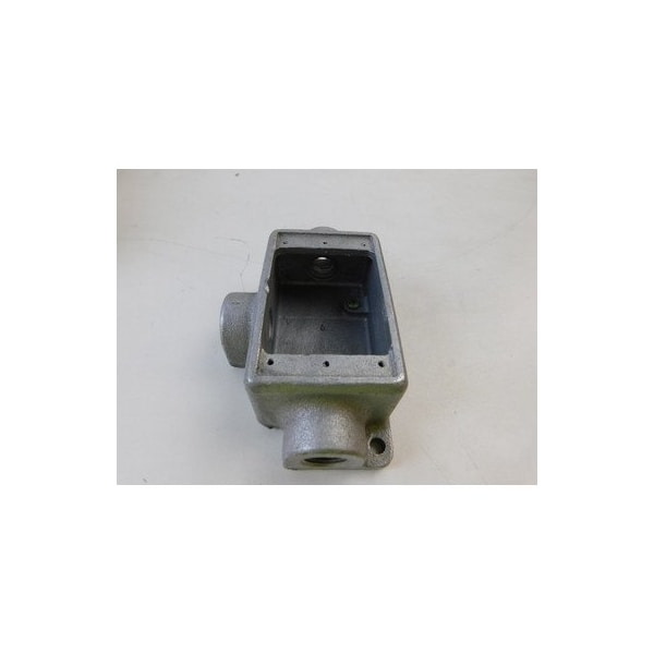Crouse-Hinds Condulets and Unilets, 3 1/2'' Hub, 1-Gang, Electrogalvanized Aluminum Acrylic Painted Feraloy Ir - FSCT1