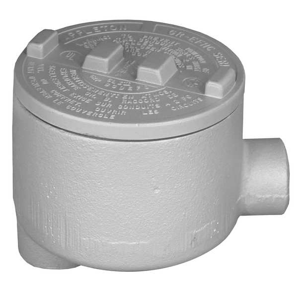 Appleton Electric Conduit Outlet Body, Iron, 1-1/2 In. - GRLB150