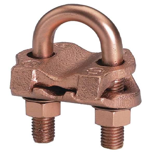 Burndy Pipe Ground Clamp, 1/0AWG, 6.38In - GAR2229