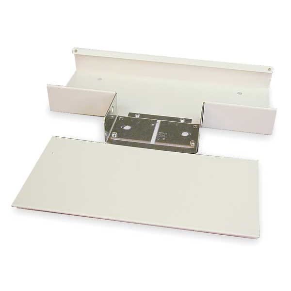 Legrand End Cap Raceway, 4000 Series, 1 Channel, 7.125 in W, 1-1/2 in H, 1 ft L, Ivory - V4015