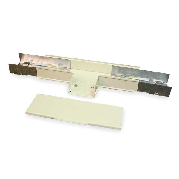 Legrand Tee Raceway, 3000 Series, 1 Channel, 4-1/2 in W, 1.47 in H, 10-1/4 in L, Ivory - V3015E