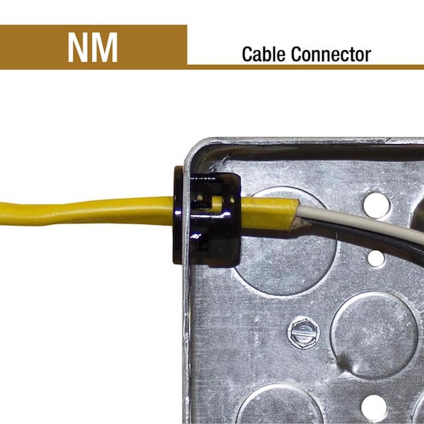 Gampak Sigma Engineered Solutions ProConnex NM Cable Cable Connector 3/4 in. D 1 pk - 49741