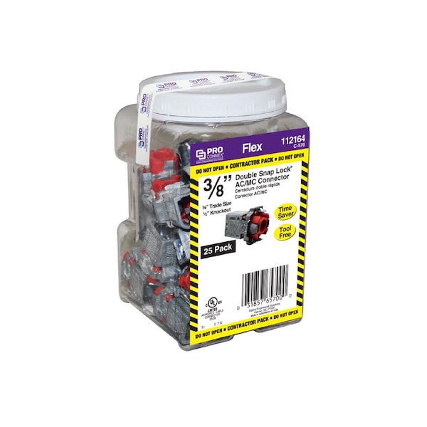 Sigma Engineered Solutions Sigma Engineered Solutions ProConnex 3/8 in. D Die-Cast Zinc Flex Connector For AC"	 MC and FMC/RWFMC - C-570