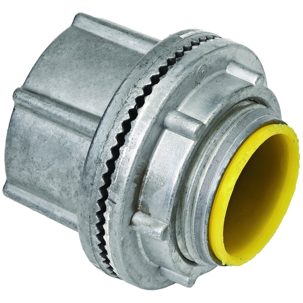 Hubbell Killark Conduit Fitting Grounding Hub, 3/4 in, Zinc Alloy, Plain, Gray - WH-2