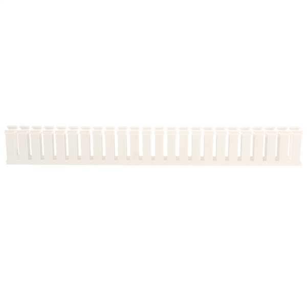 Panduit Wire Duct, Wide Slot, White, 1.26 W x 3 D - G1X3WH6