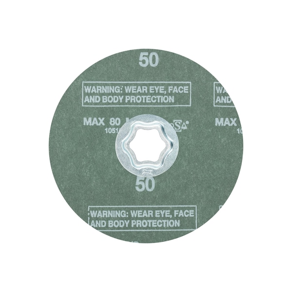 Disco de fibra Pferd COMBICLICK®, 5" de diámetro - Alúmina de circonio Z, 50 granos - 40139
