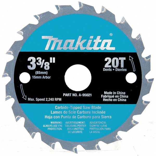Makita 3-3/8" 20T Carbide-Tipped Saw Blade - A-95021