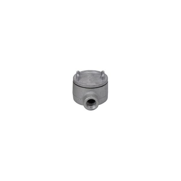 Crouse-Hinds Condulets and Unilets, 2-Gang 1-1/4'' Taper Threaded Hub, 3-5/8'' Cover Opening, Threaded Cover, El - GUAB47