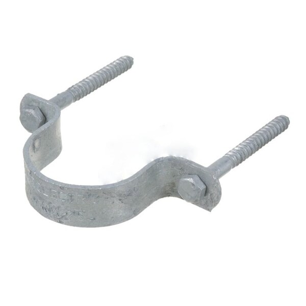 American Imaginations Conduit Clamp, Pipe Use, Steel, Galvanized - AI-36593