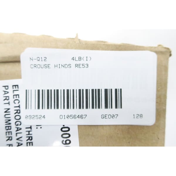 Crouse Hinds Conduit Fitting Reducer, 1-1/2 in, Steel, Red - RE53
