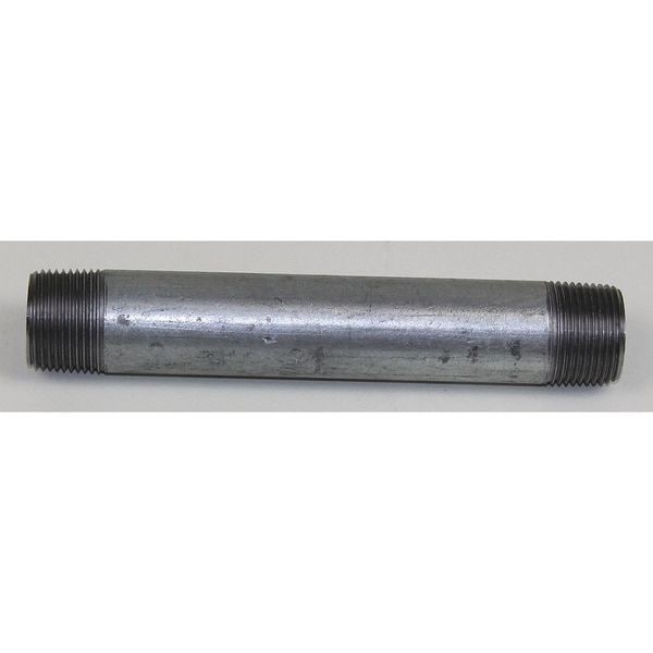 Calconduit Conduit Fitting Nipple, 5 in, Steel, Galvanized, Silver - 876750