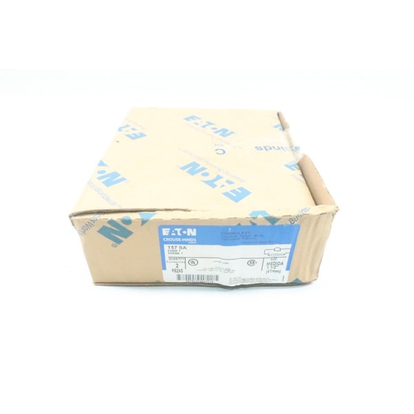 Crouse Hinds Condulet Box Of 2 Aluminum T 1-1/2in Conduit Outlet Bodies And Box - T57 SA