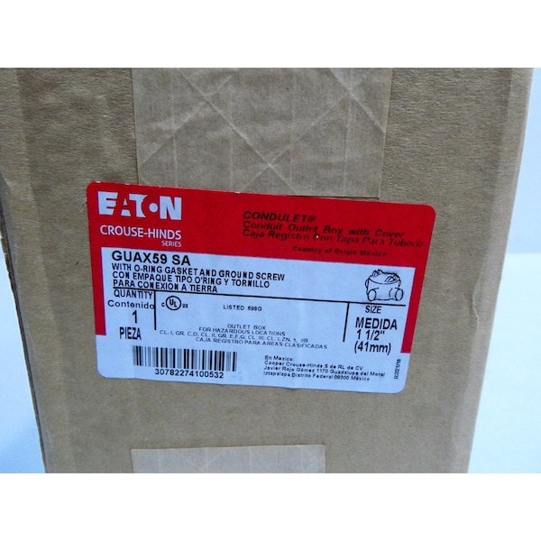 Crouse Hinds 1-1/2IN CONDUIT OUTLET BODIES AND BOX - GUAX59 SA