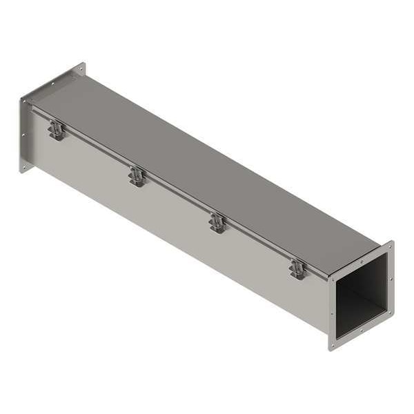 Nvent Hoffman Straight Section Wireway, 12, 4, 4X Rating, Stainless Steel, Unfinished - F66W36SS