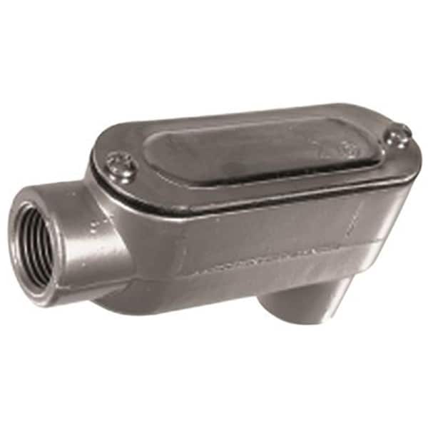 Hardware Express LB1CG Assembled Aluminum Conduit Body 0.5 in. - 625022