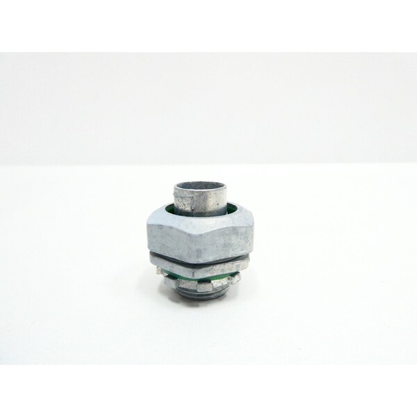 Bridgeport Fittings Conduit Fitting Connector, 3/4 in, Liquid-Tight, Die Cast Zinc, Smooth - 431-LT2