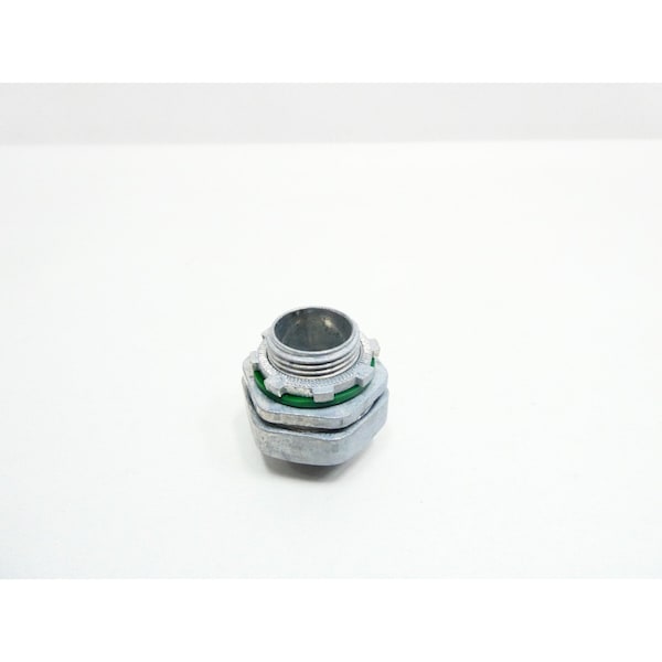 Bridgeport Fittings Conduit Fitting Connector, 3/4 in, Liquid-Tight, Die Cast Zinc, Smooth - 431-LT2