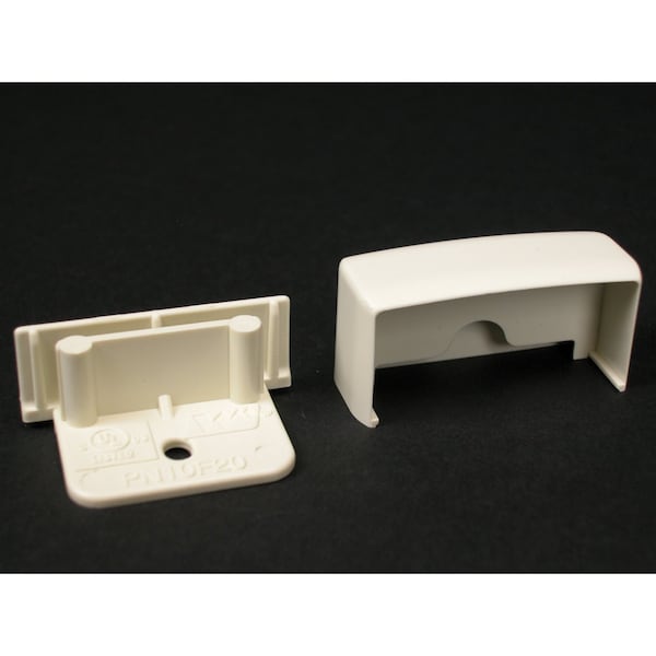 Legrand Blank End, PN05 Series, 1 Channel, 1.125 in W, 0.625 in H, 0.6875 in L, Ivory - PN05F20V
