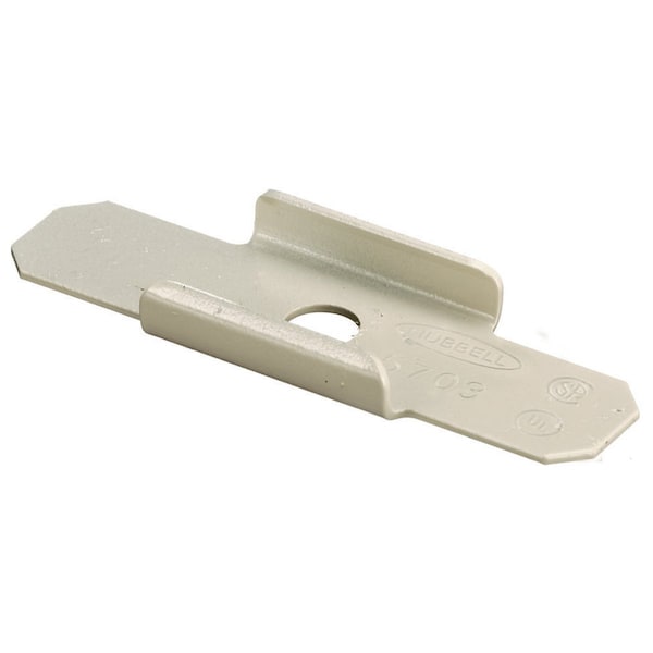 Hubbell Wiring Device-Kellems Support Clip, Ivory, Steel, Clips - HBL5703IV