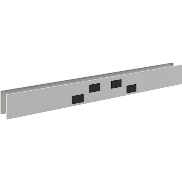 Global Industrial Base & Cover Raceway, 6959BP Series, 4 ft W - 695923BP