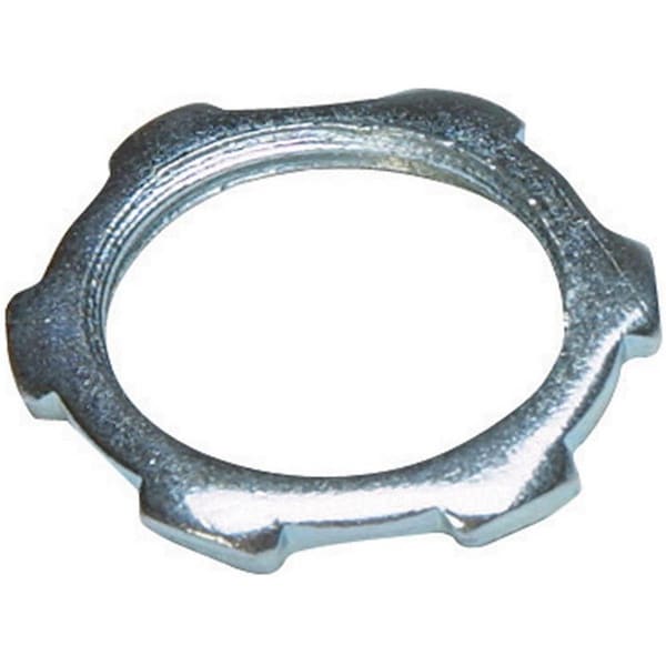 Gampak 47101 0.5 in. Rigid Conduit Locknut - Pack of 50 - 3182417