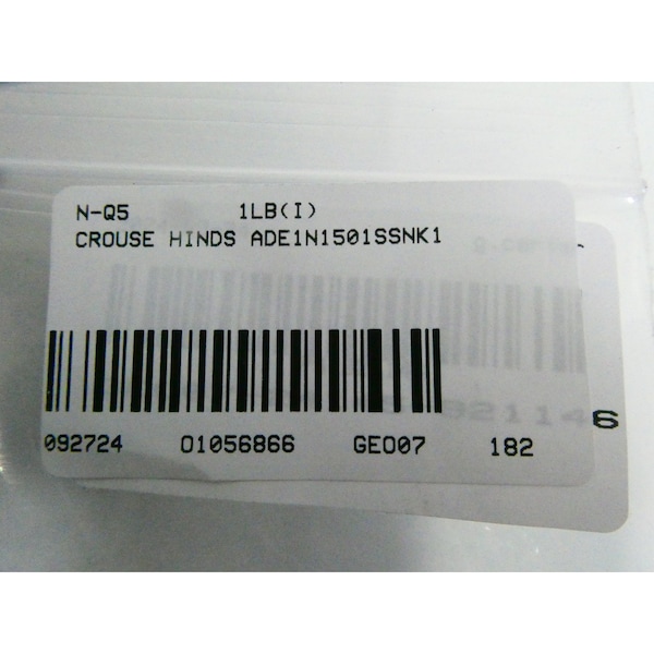 Crouse Hinds CABLE GLAND KIT STAINLESS 1IN CONDUIT FITTING - ADE1N1501SSNK1