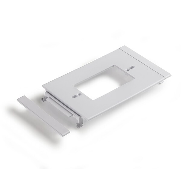 Famatel Usa Wire Duct Wall Plate Accessory, White - 71504-M