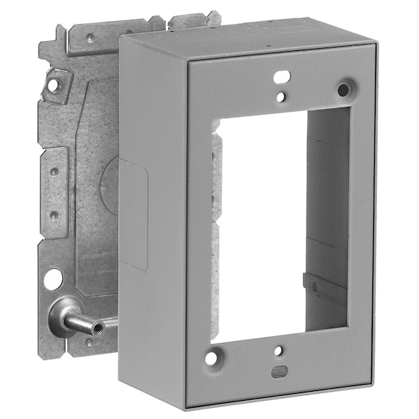 Hubbell Wiring Device-Kellems Metal Raceway, 1-Gang Device Box, HBL2000 Series, Gray - HBL2048GY