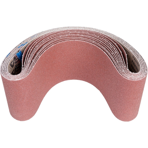 Cinturón recubierto Pferd, Al/Oxd, 6"x48", 36 grano, recubierto, 6" de ancho, 48" de largo, 36 grano, óxido de aluminio - 49464