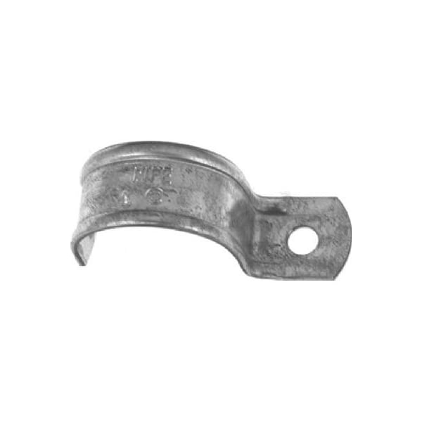 Halex One Hole Strap, Conduit Use, 2 in, Steel, Zinc Plated - 61120