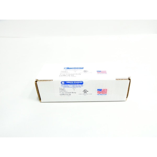 Gibson BODY STAINLESS LL 1IN CONDUIT OUTLET BODIES AND BOX - 7100LL