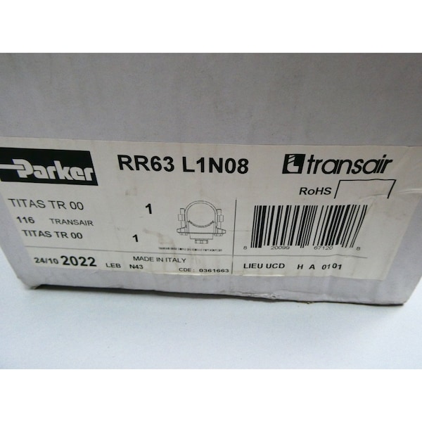 Parker TRANSAIR ALUMINUM PIPE DROP BRACKET 3IN CONDUIT PARTS AND ACCESSORY - RR63 L1N08