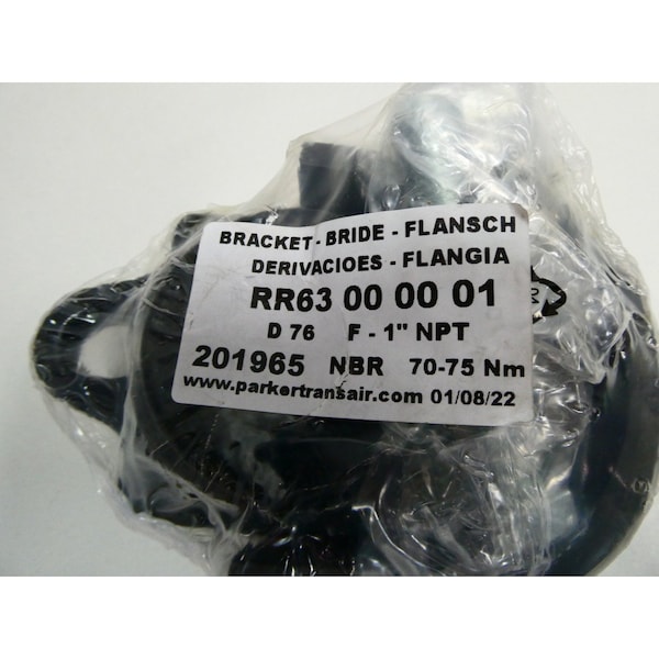 Parker TRANSAIR ALUMINUM PIPE DROP BRACKET 3IN CONDUIT PARTS AND ACCESSORY - RR63 L1N08