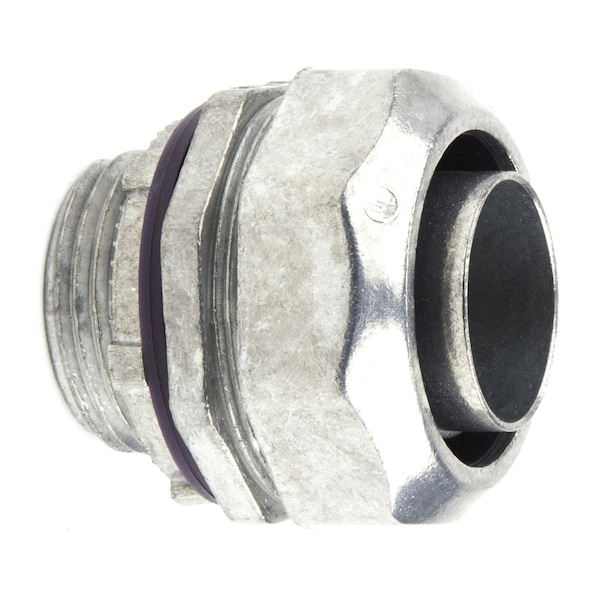 Dottie Conduit Fitting Connector, 1-1/4 in, Threaded, Die Cast Zinc, Zinc Plated - LT125
