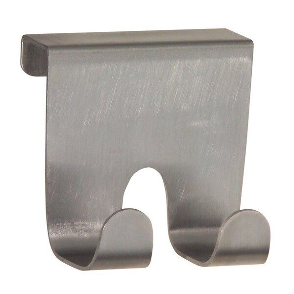 Idesign iDesign 2 in. L Brushed Nickel Silver Stainless Steel Medium Over the Cabinet Hook 1 pk - 29430