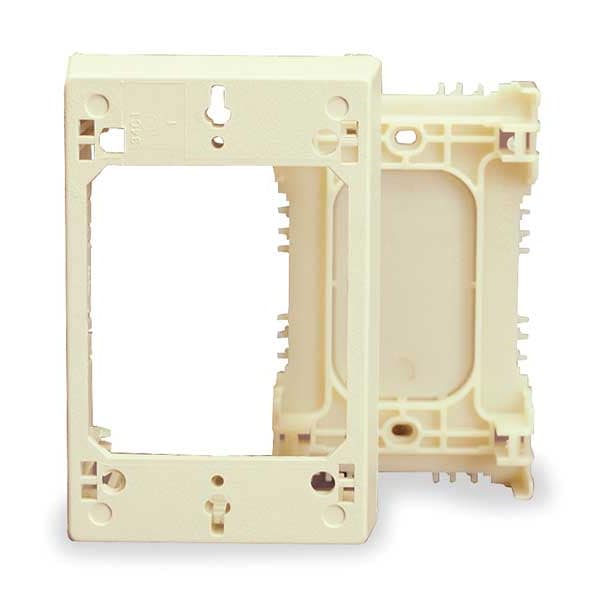 Legrand Cover Plate Raceway, PN03, PN05, PN10 Series, 2 Channel, 3 in W, 1-3/4 in H, 4-3/4 in L, Ivory - PSB1V