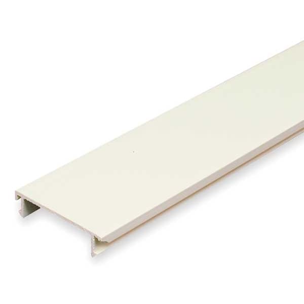 Legrand Cover, CableSmart 40N2 Series, 2 Channel, 2 3/16 in W, 1/2 in H, 96 in L, White - 40N2C08WH