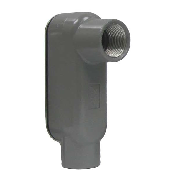Hubbell Killark Conduit Outlet Body w/Cover, Aluminum, LB - OLB-1CG