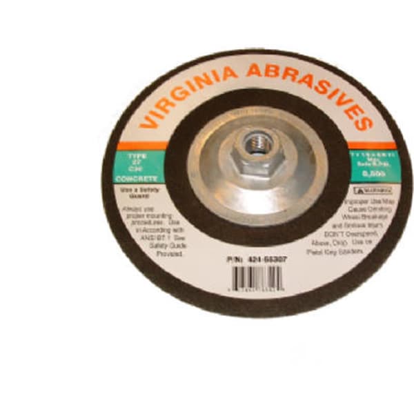 Rueda de rectificado de concreto de 7 x 0.12 x 0.62-11 pulgadas - 681435 de Virginia Abrasives 424-55307