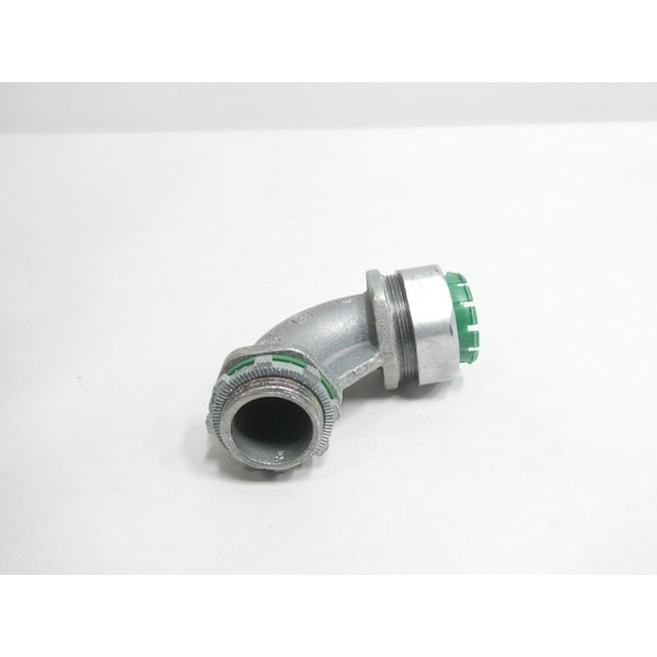 Bridgeport Fittings Conduit Fitting Connector, 1 in, Liquid-Tight, Die Cast Zinc, Electro Zinc Plated - 472-LT2