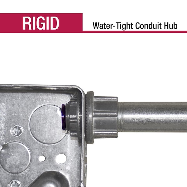Gampak Sigma Engineered Solutions ProConnex 1 in. D Die-Cast Zinc Water-Tight Conduit Hub For Rigid/IMC 1 p - 02-54072