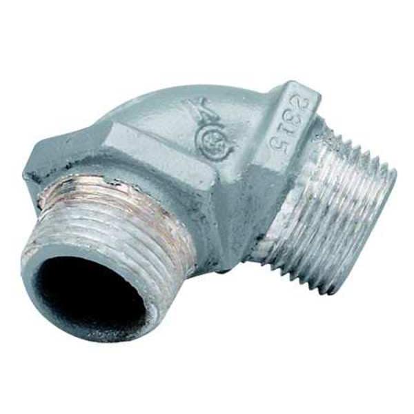 Hubbell Killark IMC 90 Deg Elbow, 3/4 in, Threaded, Iron, Powder Coated, Gray - MM-90-2MWW