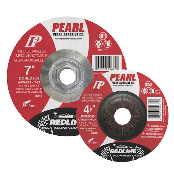 Rueda de rectificado en seco Pearl Redline Max A.O. DC 6 x 1/4 x 7/8 A/WA24R T-27 - DCRED60