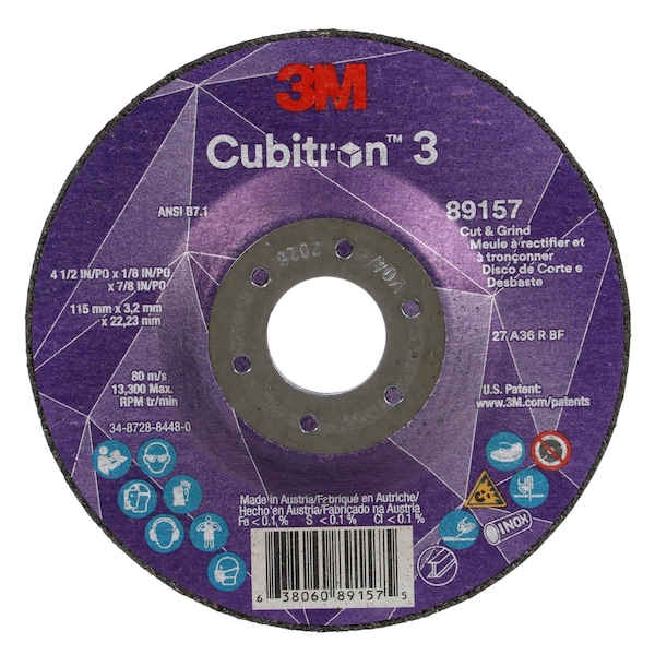 Rueda de corte y rectificado Cubitron de 3M, grano 36 - 89157