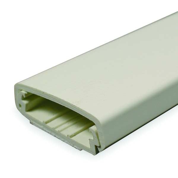 Legrand Cover Plate Raceway, 2300 Series, 1 Channel, 2-1/4 in W, 11/16 in H, 5 ft L, Ivory - 2300BAC
