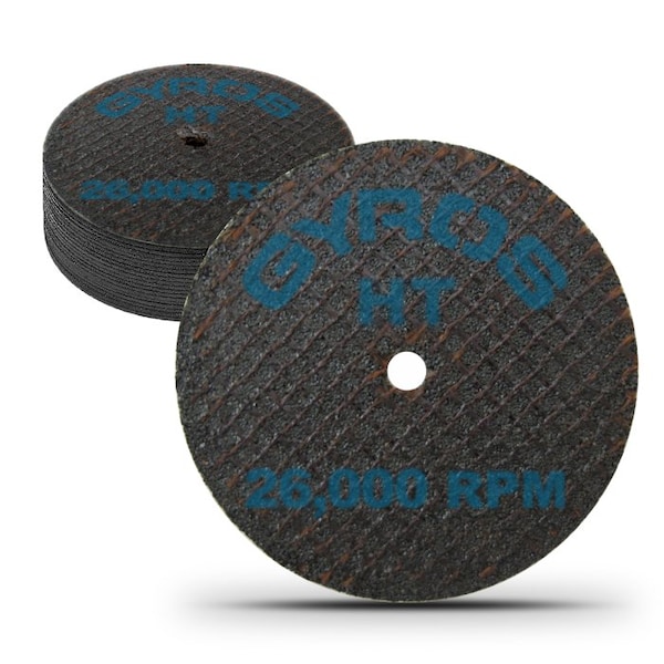 Gyros HT 2.5" Doble Rueda de Corte Reforzada con Resina para Materiales de Alta Resistencia, Tamaño de Diámetro 2.5", 12 piezas - 11-32250/12