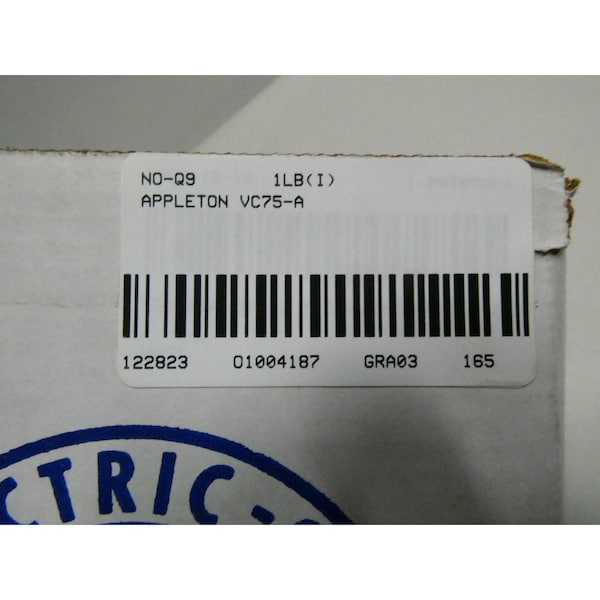Appleton Electric V-51 MTG HOOD ALUMINUM 3/4IN CONDUIT OUTLET BODIES AND BOX - VC75-A